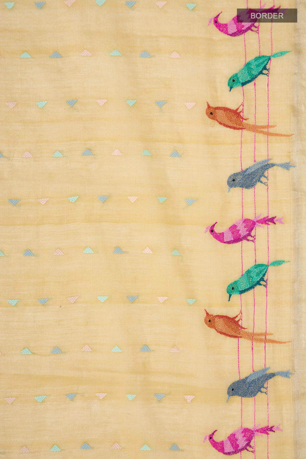 Yellow Chanderi Silk Cotton Saree