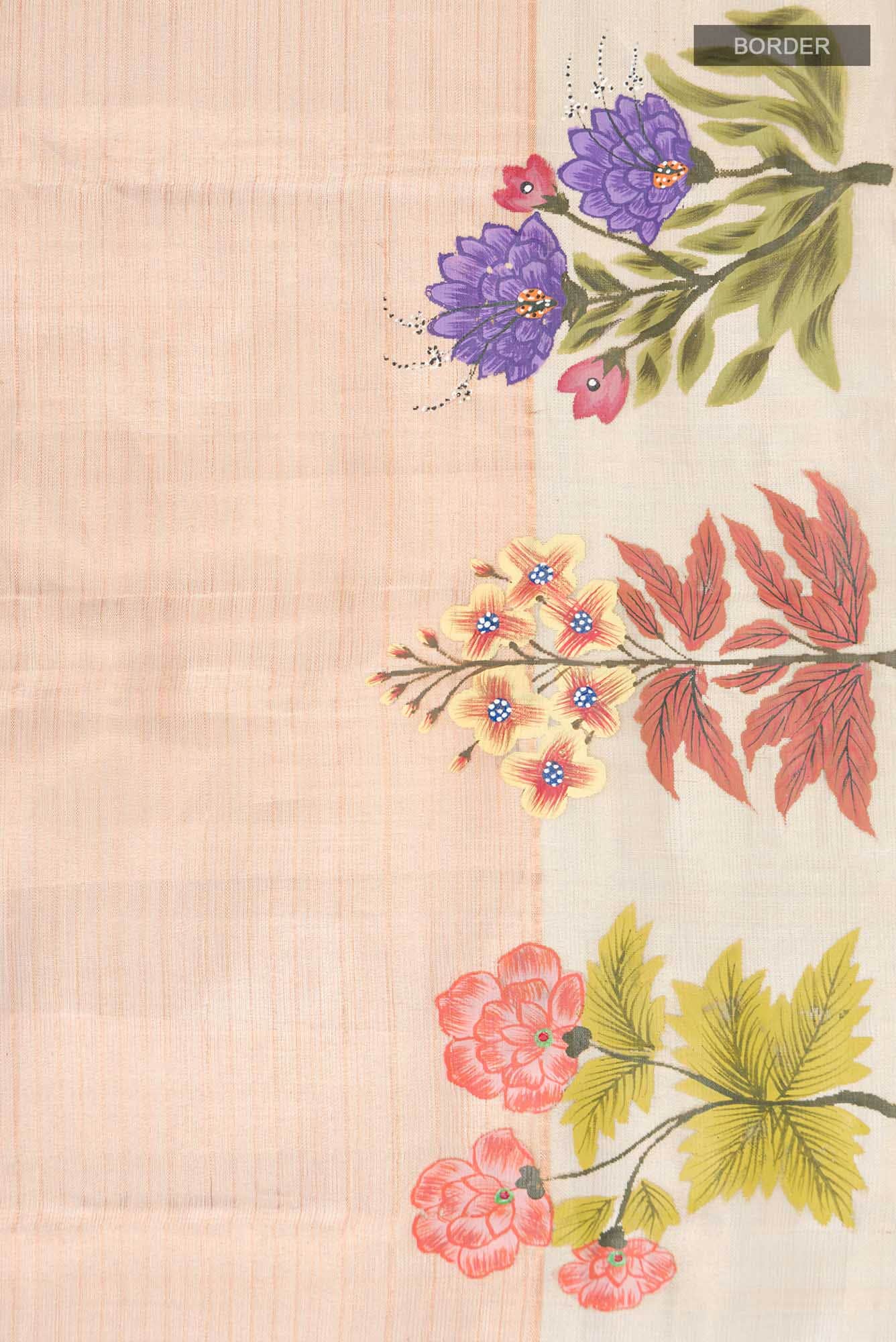 Gold Tussar Silk Saree