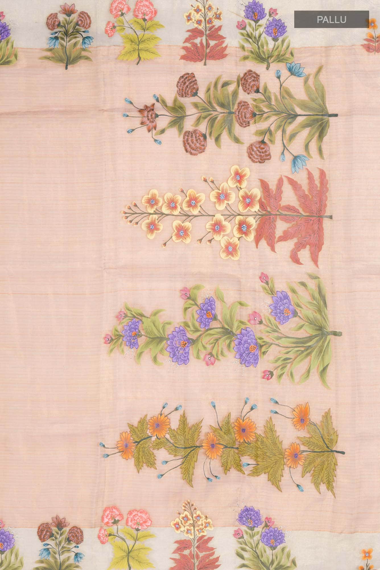 Gold Tussar Silk Saree
