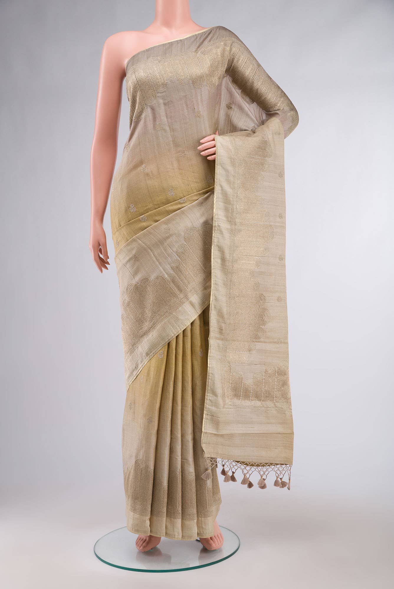 Multi Bhagalpuri Tussar Silk Saree