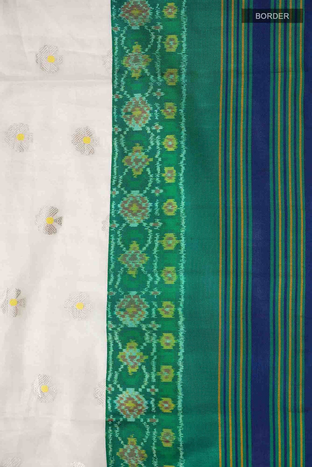 Cream Chanderi Silk Saree