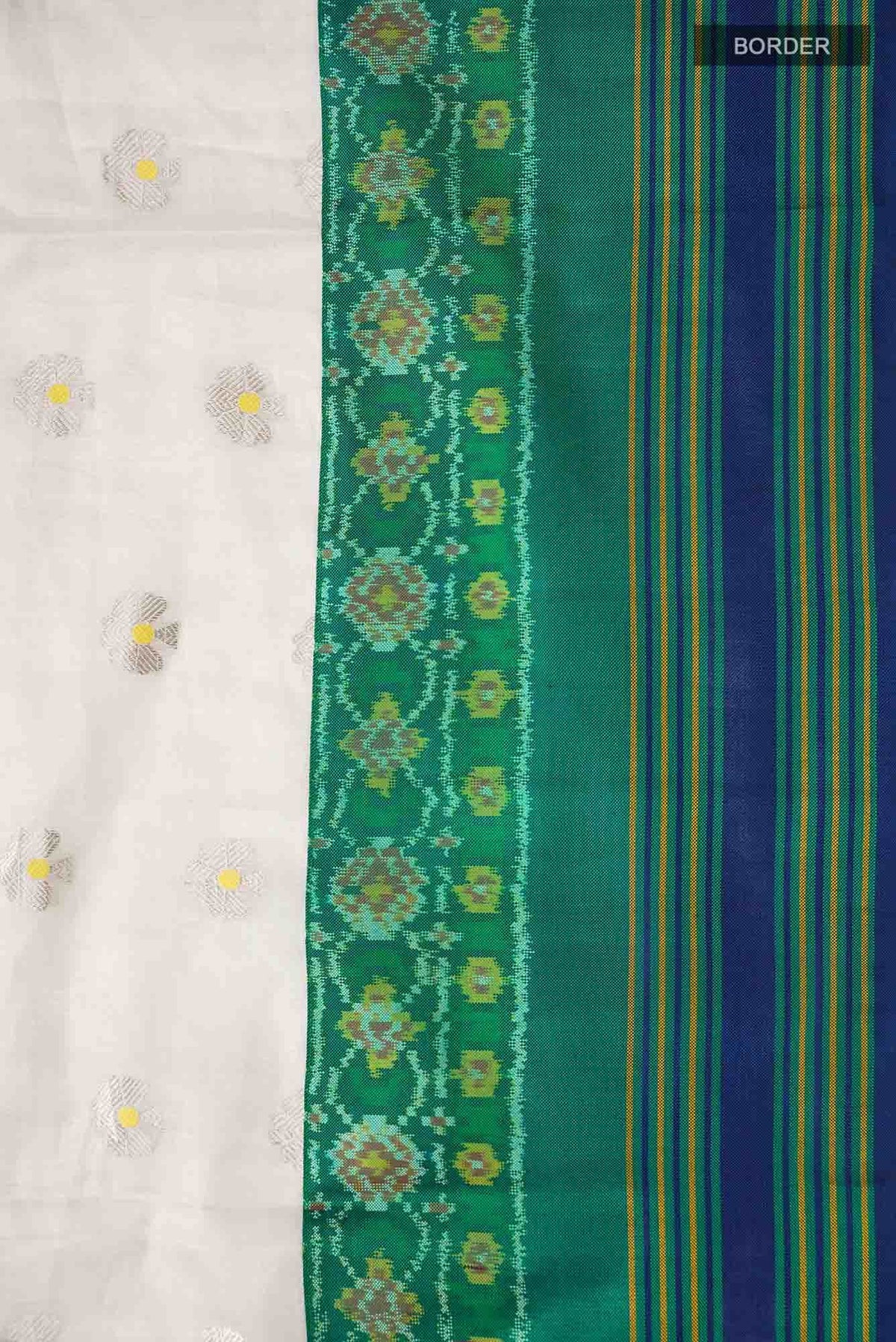 Cream Chanderi Silk Saree