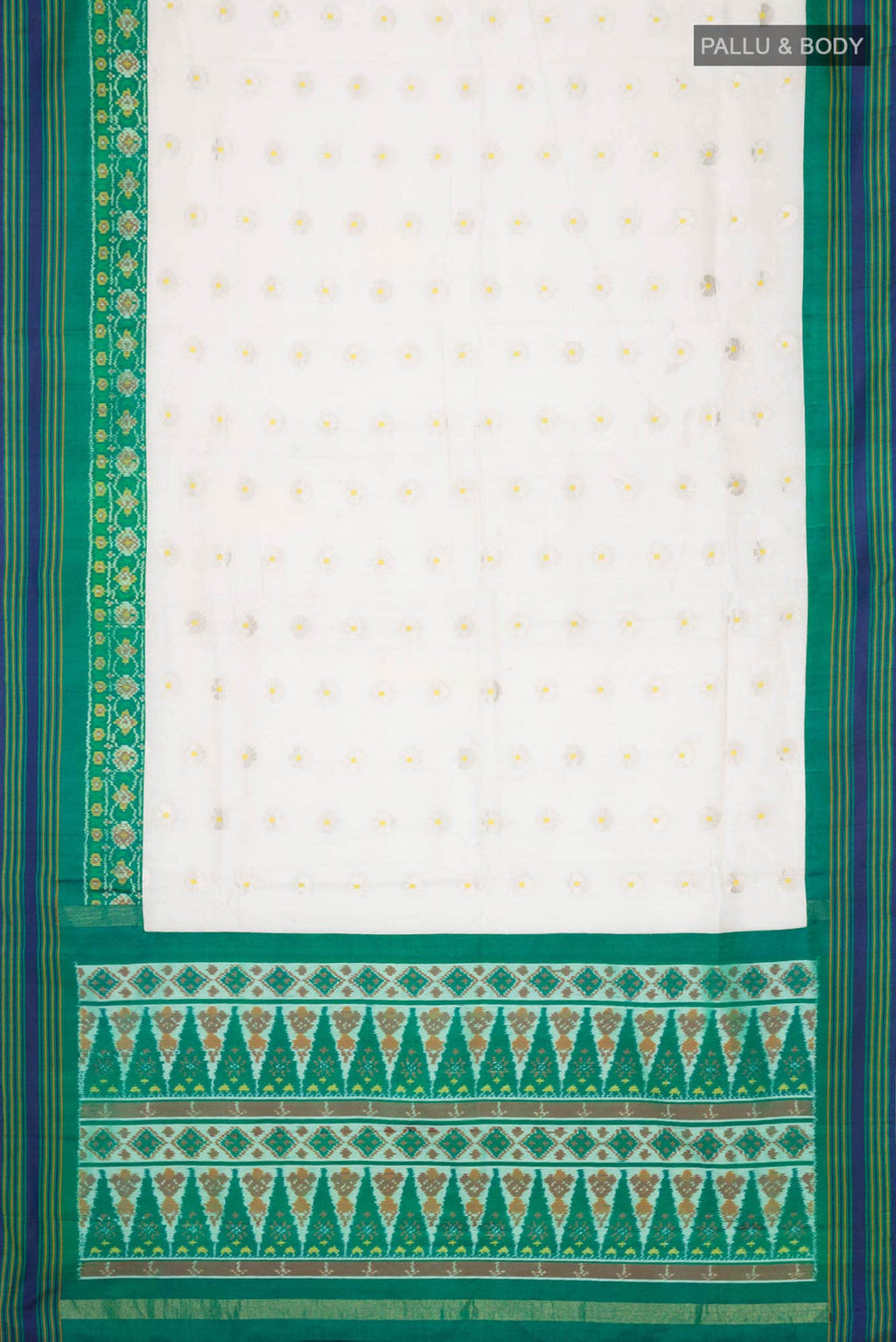 Cream Chanderi Silk Saree