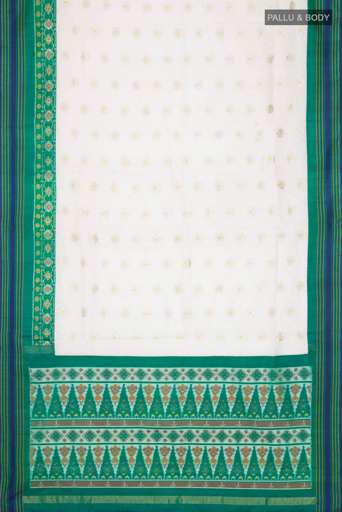Cream Chanderi Silk Saree