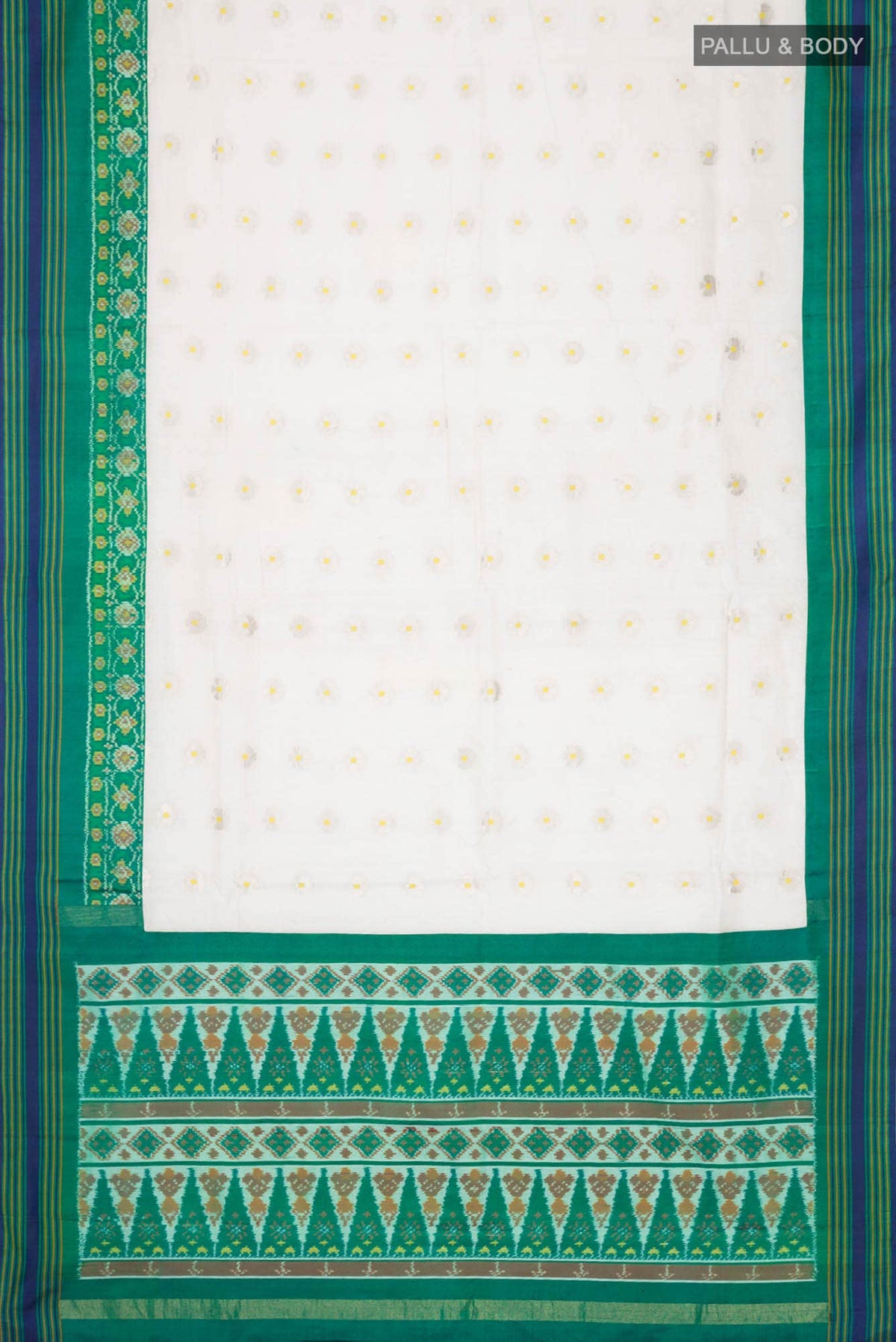 Cream Chanderi Silk Saree