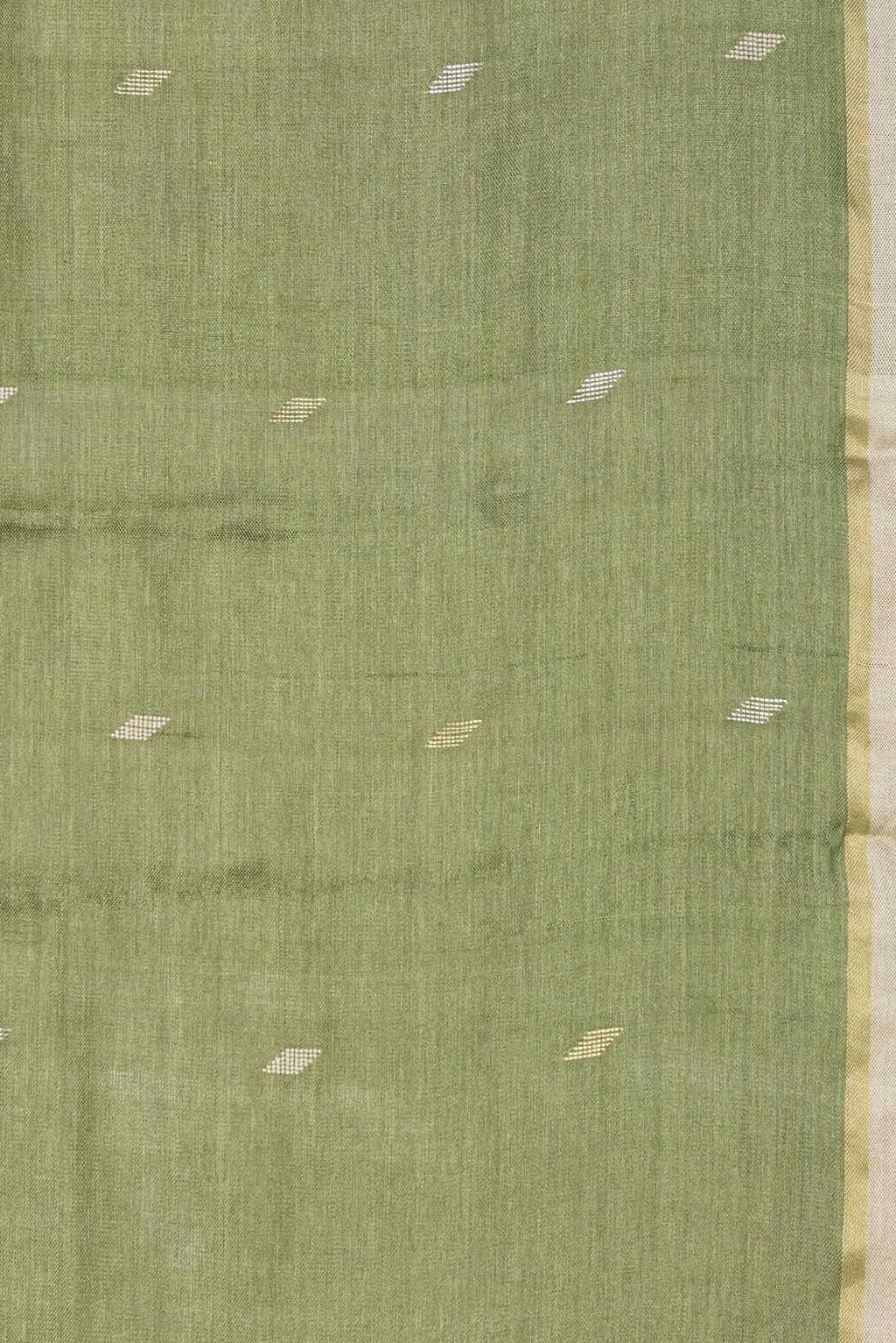 Green Dual Tone Tussar Silk Saree