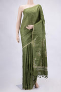 Green Dual Tone Tussar Silk Saree