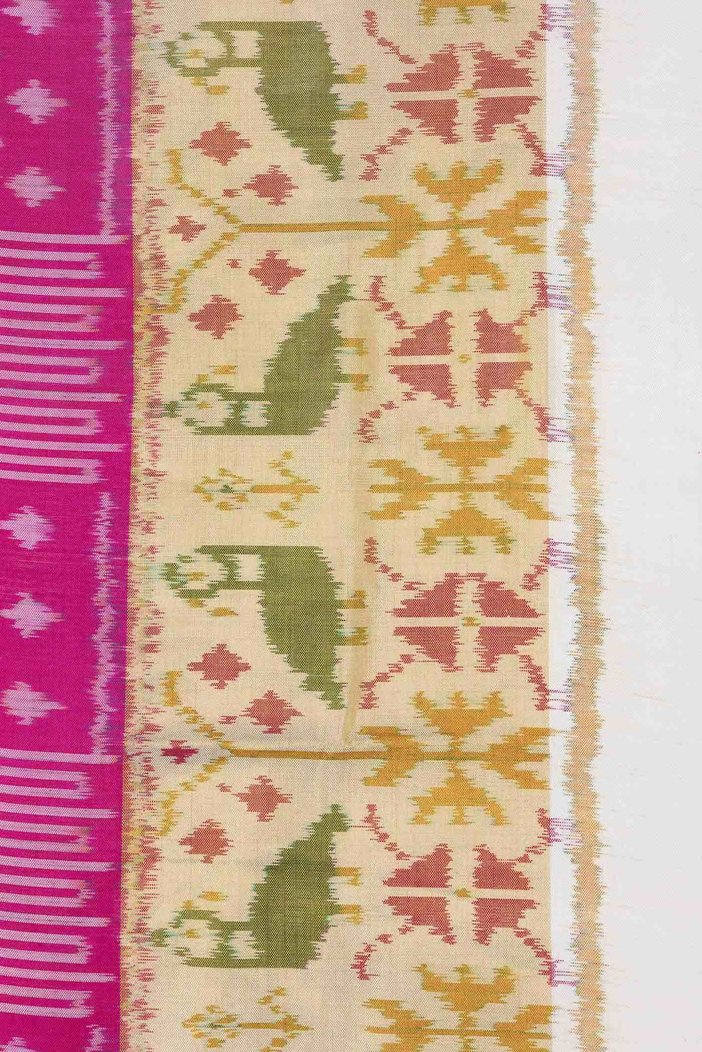 Pink Dual Tone Rajkot Patola Silk Saree