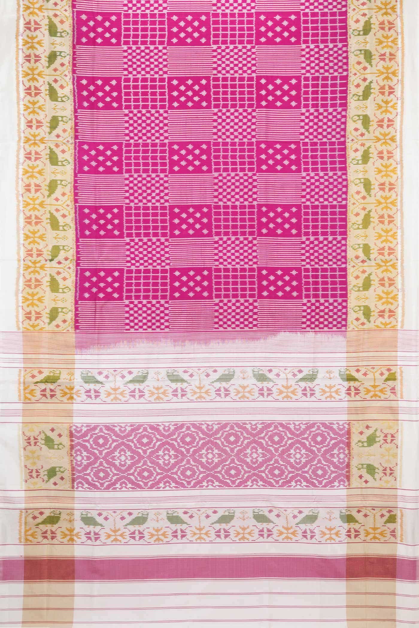 Pink Dual Tone Rajkot Patola Silk Saree