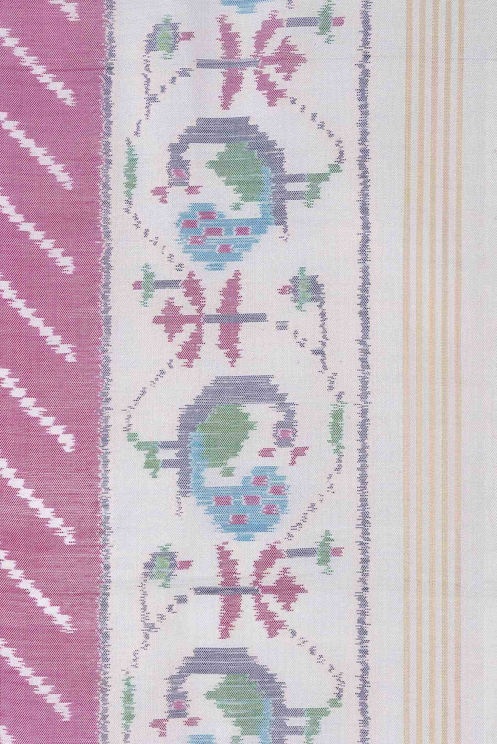Pink Dual Tone Rajkot Patola Silk Saree
