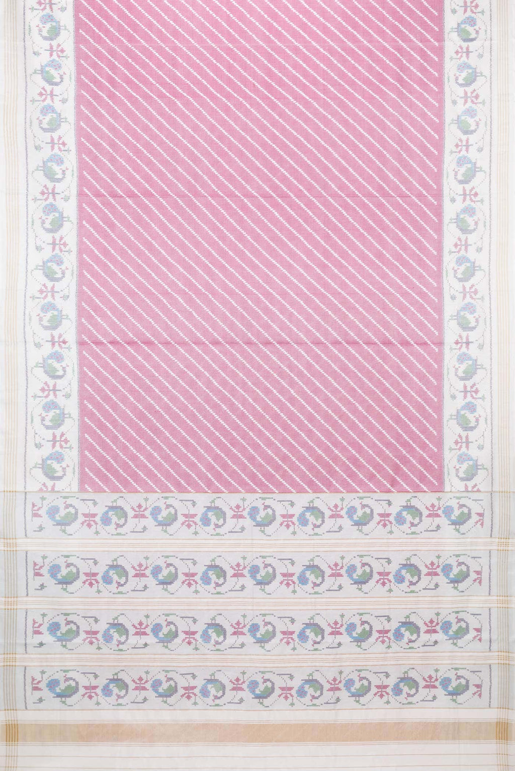 Pink Dual Tone Rajkot Patola Silk Saree