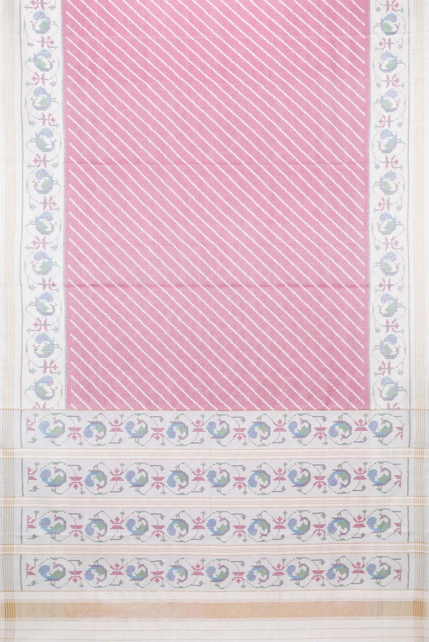 Pink Dual Tone Rajkot Patola Silk Saree