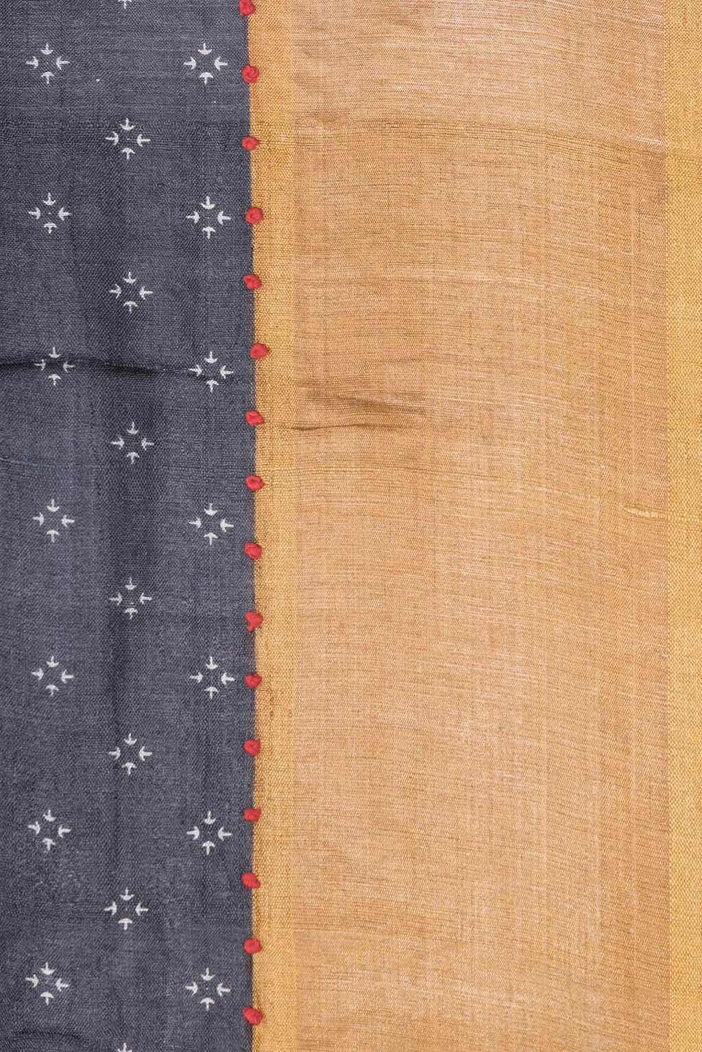 Black Tussar Silk Saree
