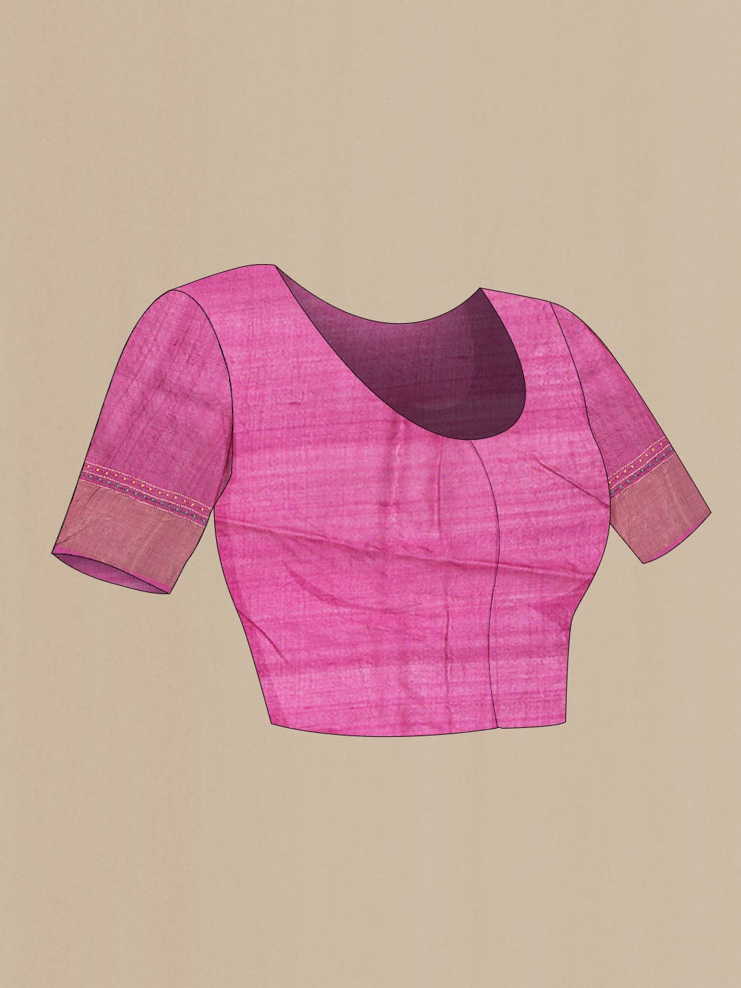 Black Tussar Silk Saree