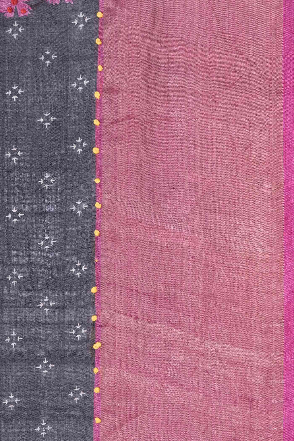 Black Tussar Silk Saree