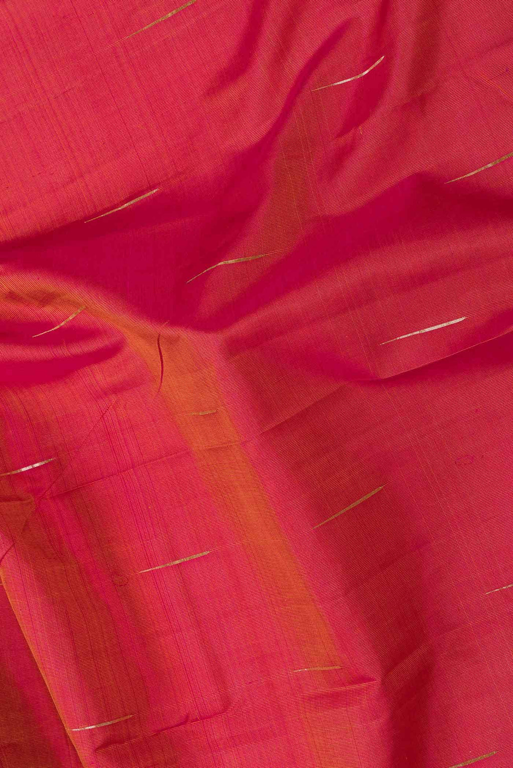 Pure Silk Pure Zari Pink Dual Tone Kanchipuram Saree