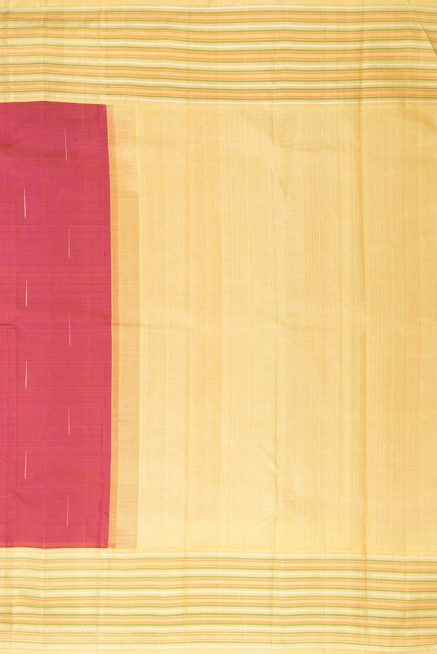 Pure Silk Pure Zari Pink Dual Tone Kanchipuram Saree