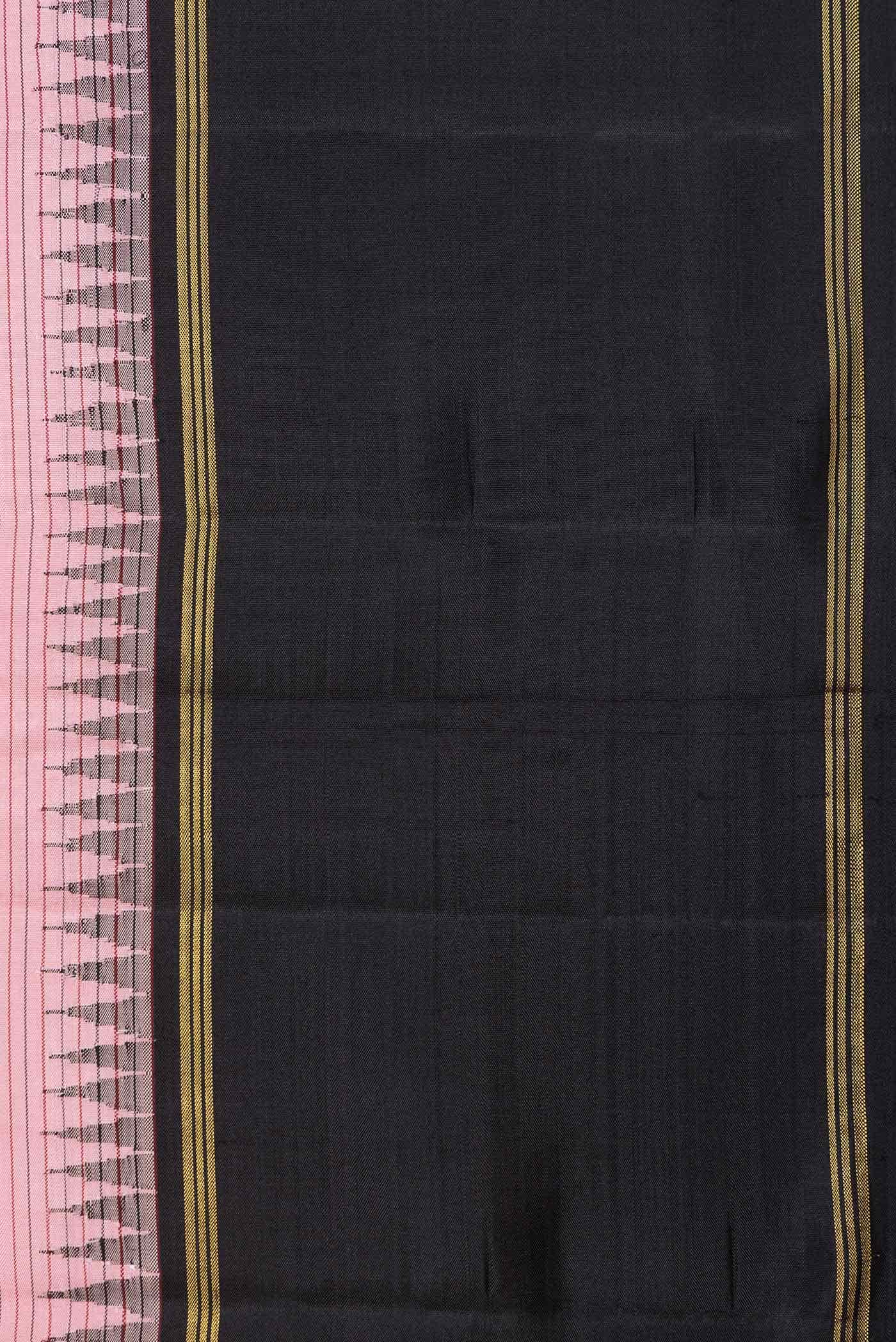Pure Silk Pure Zari Pink Kanchipuram Saree