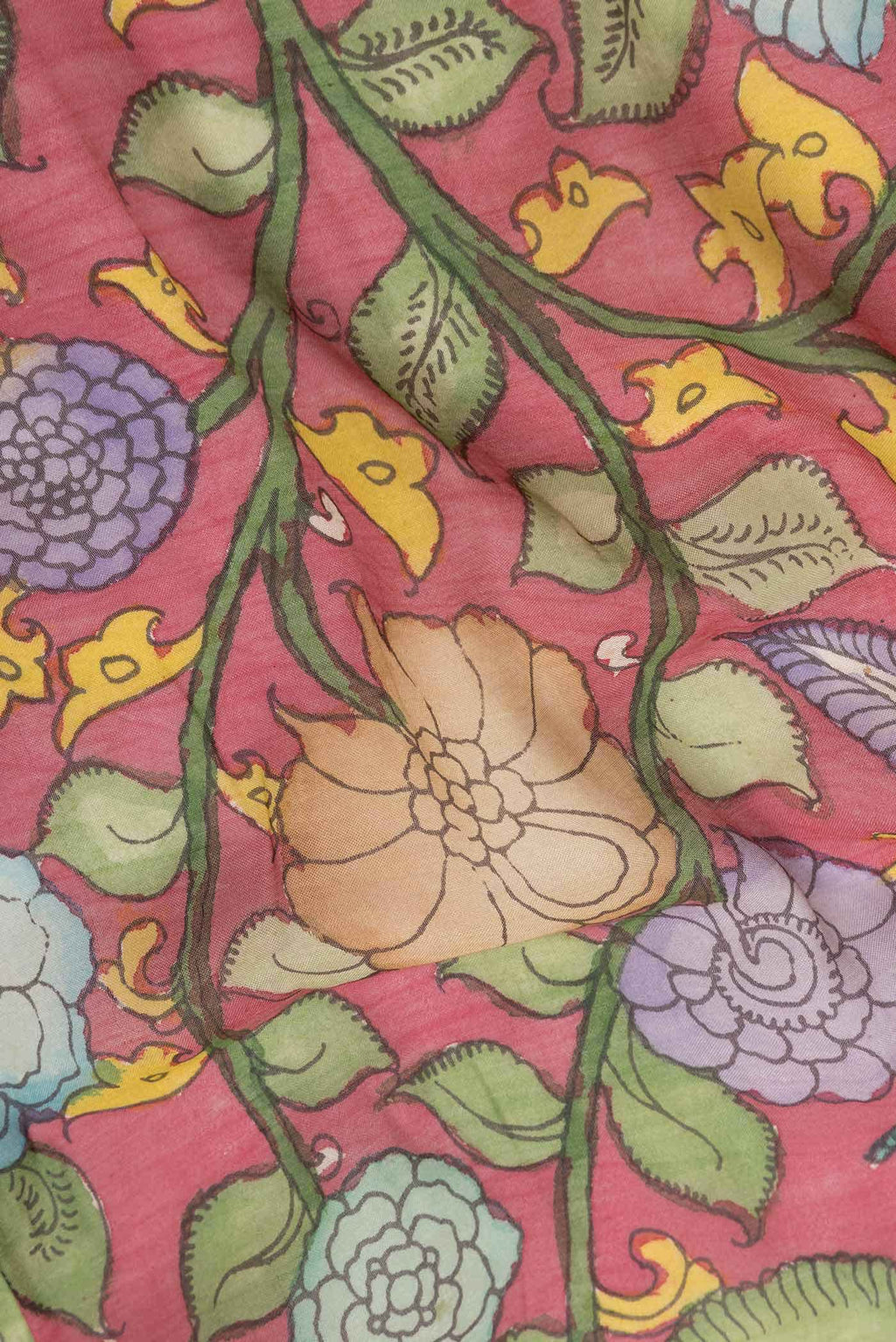 Pink Dual Tone Tussar Silk Saree