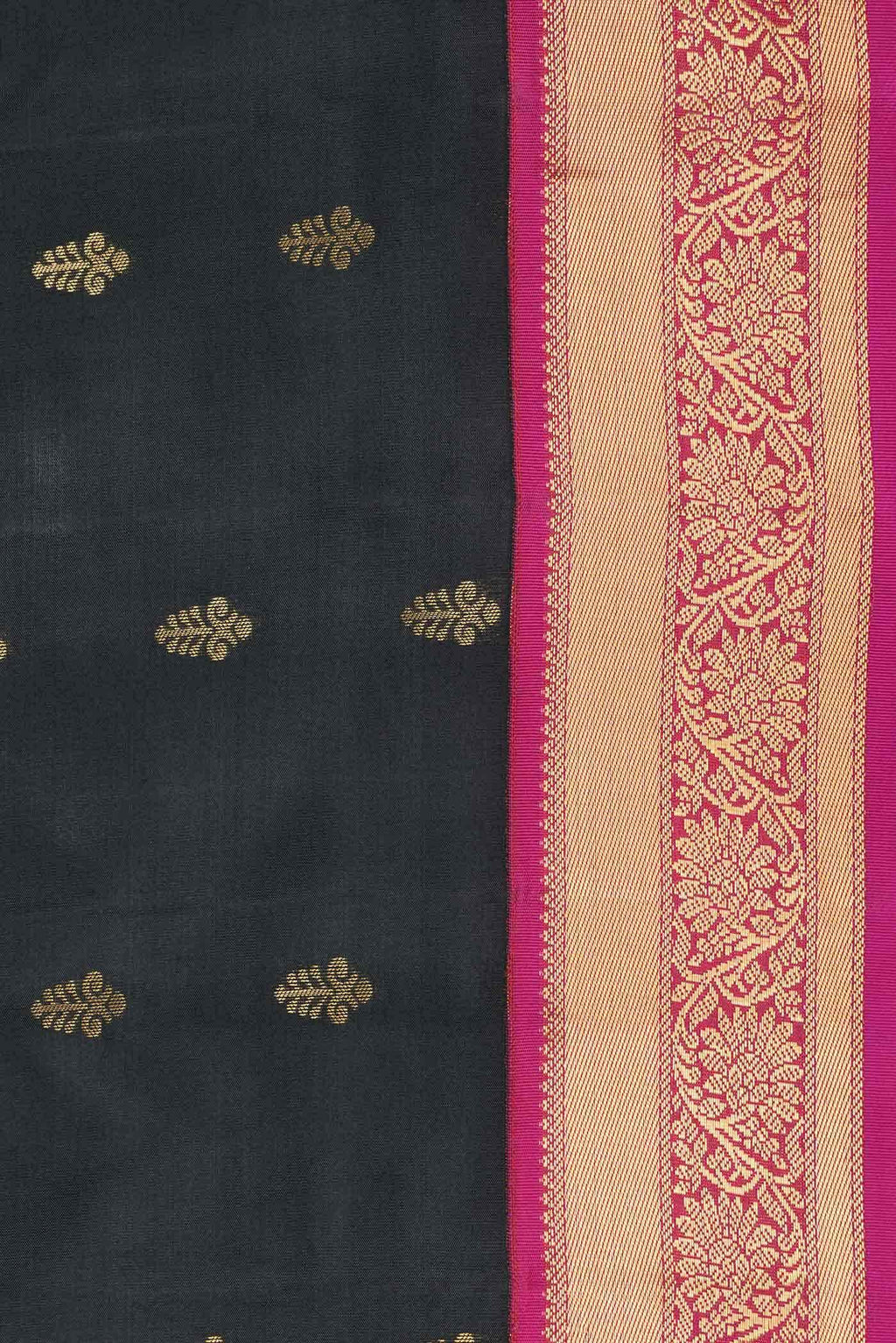 Black Kanchipuram Silk Saree