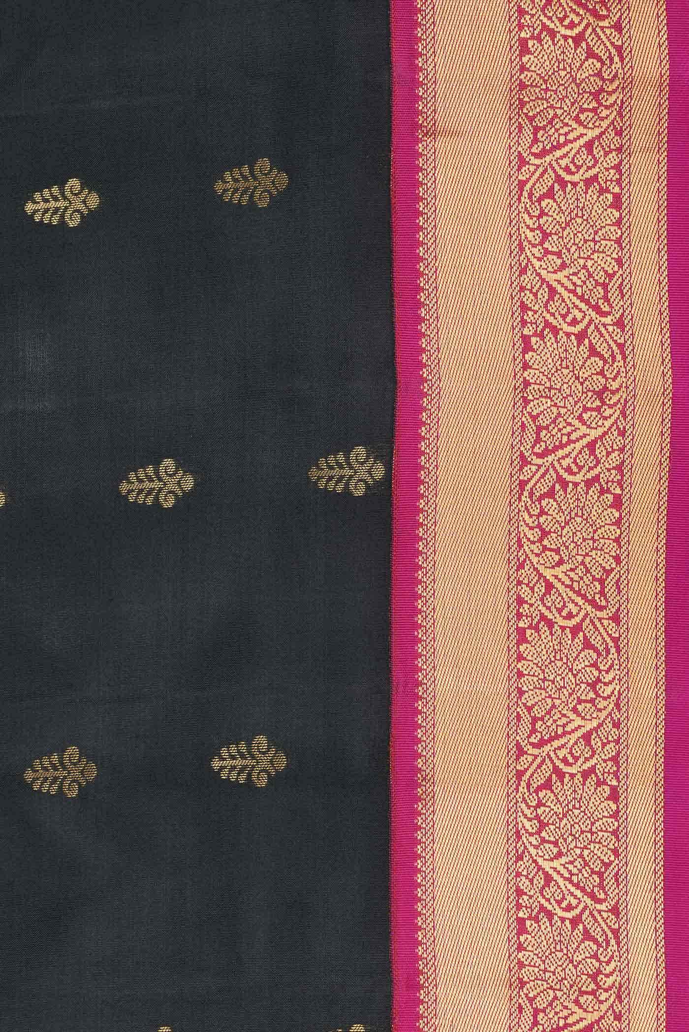 Black Kanchipuram Silk Saree