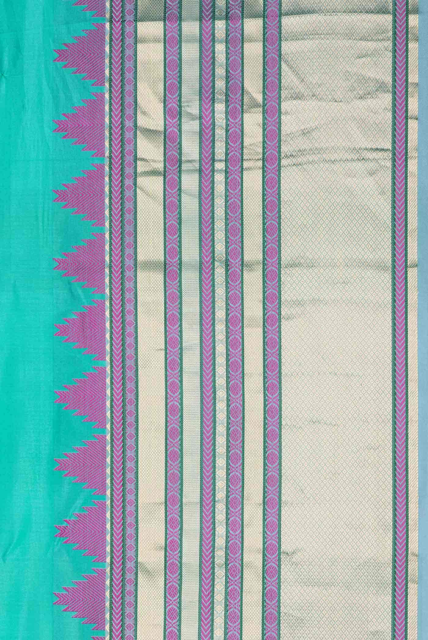 Green Dual Tone Kanchipuram Silk Saree