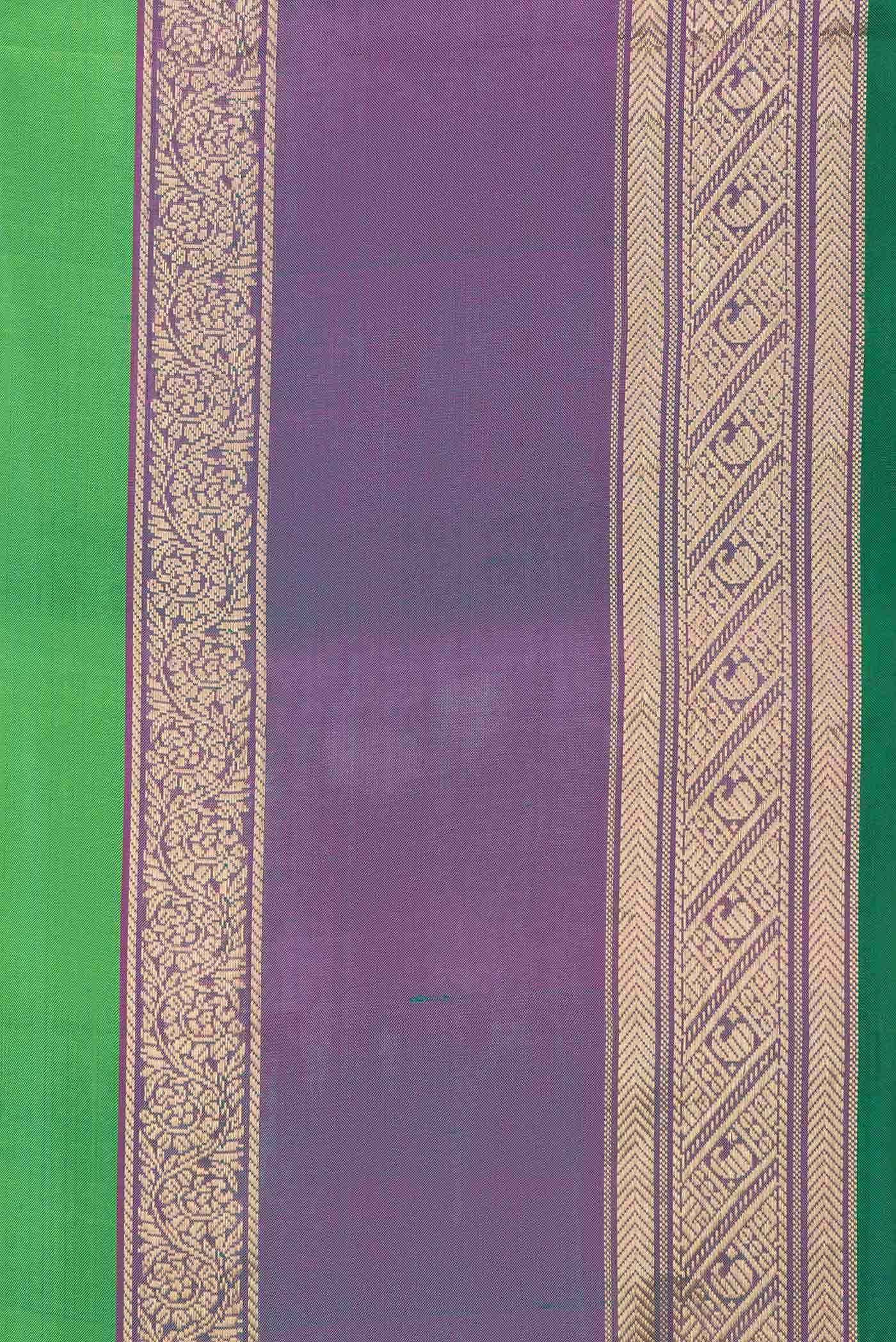 Green Dual Tone Kanchipuram Silk Saree
