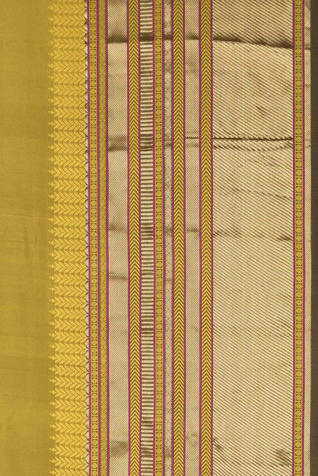 Mehandi Green Dual Tone Kanchipuram Silk Saree