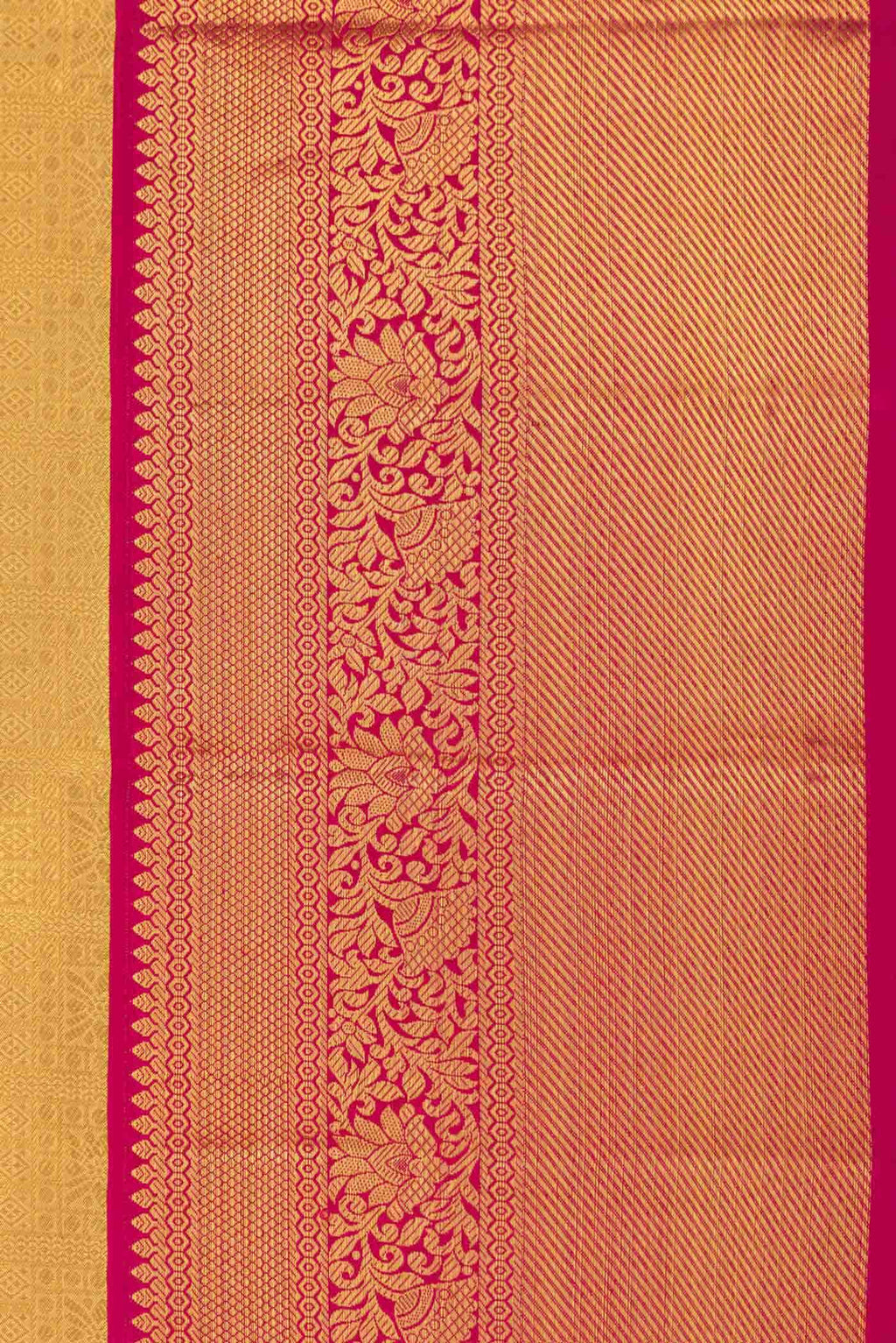 Gold Dual Tone Kanchipuram Silk Saree