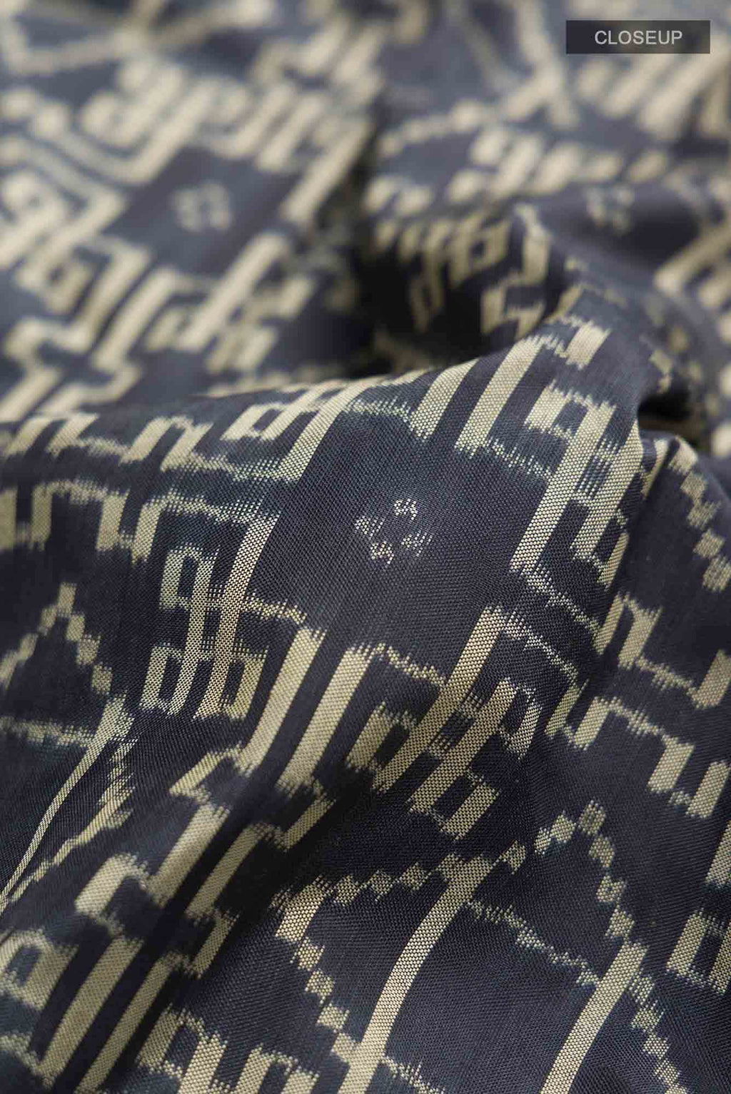 Grey Pochampally Silk Saree