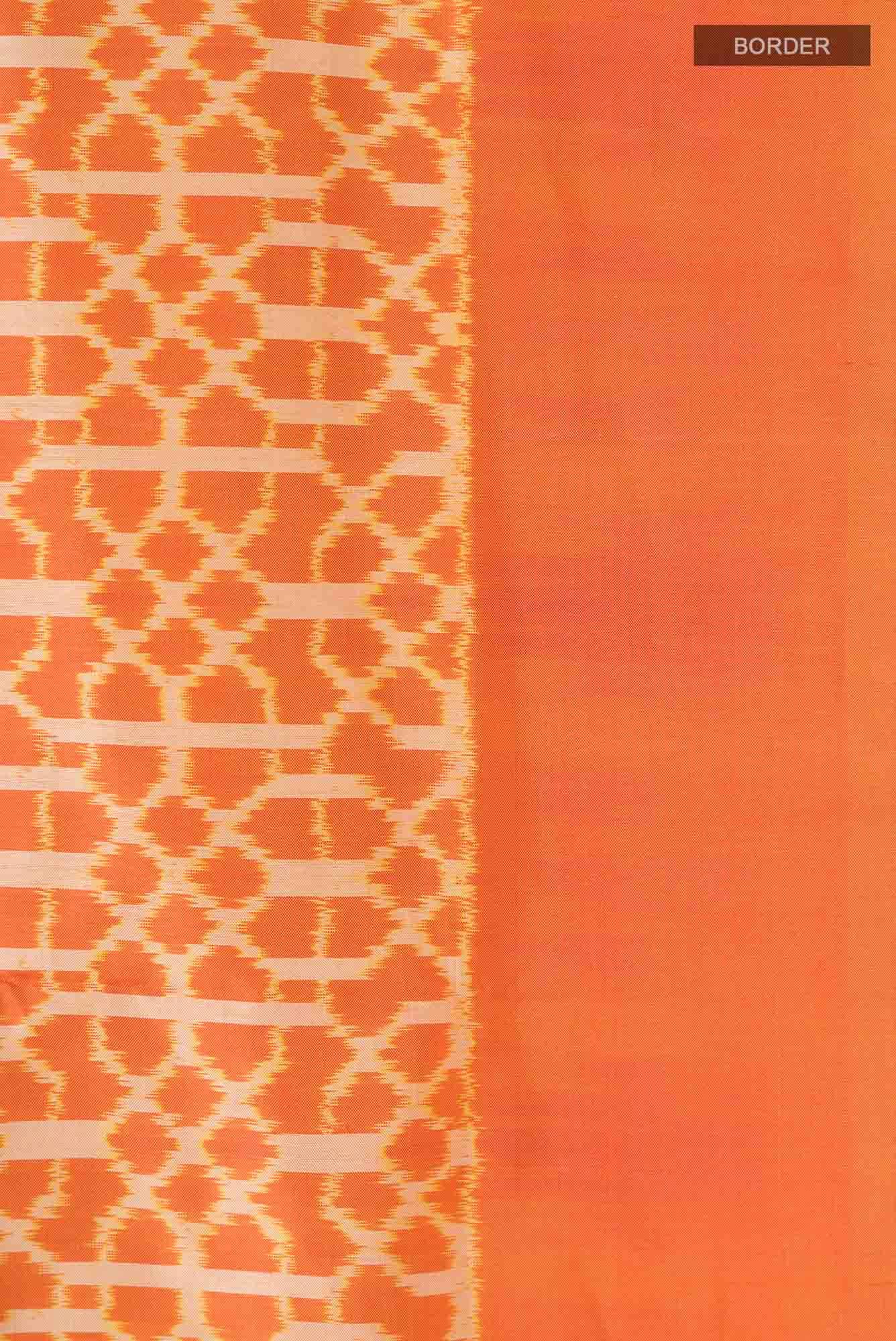 Yellow Pochampally Silk Saree