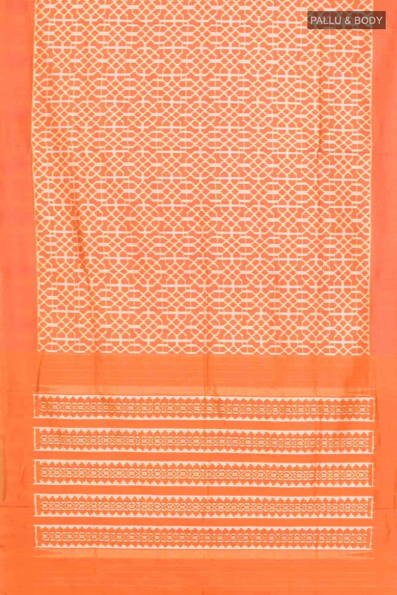 Yellow Pochampally Silk Saree