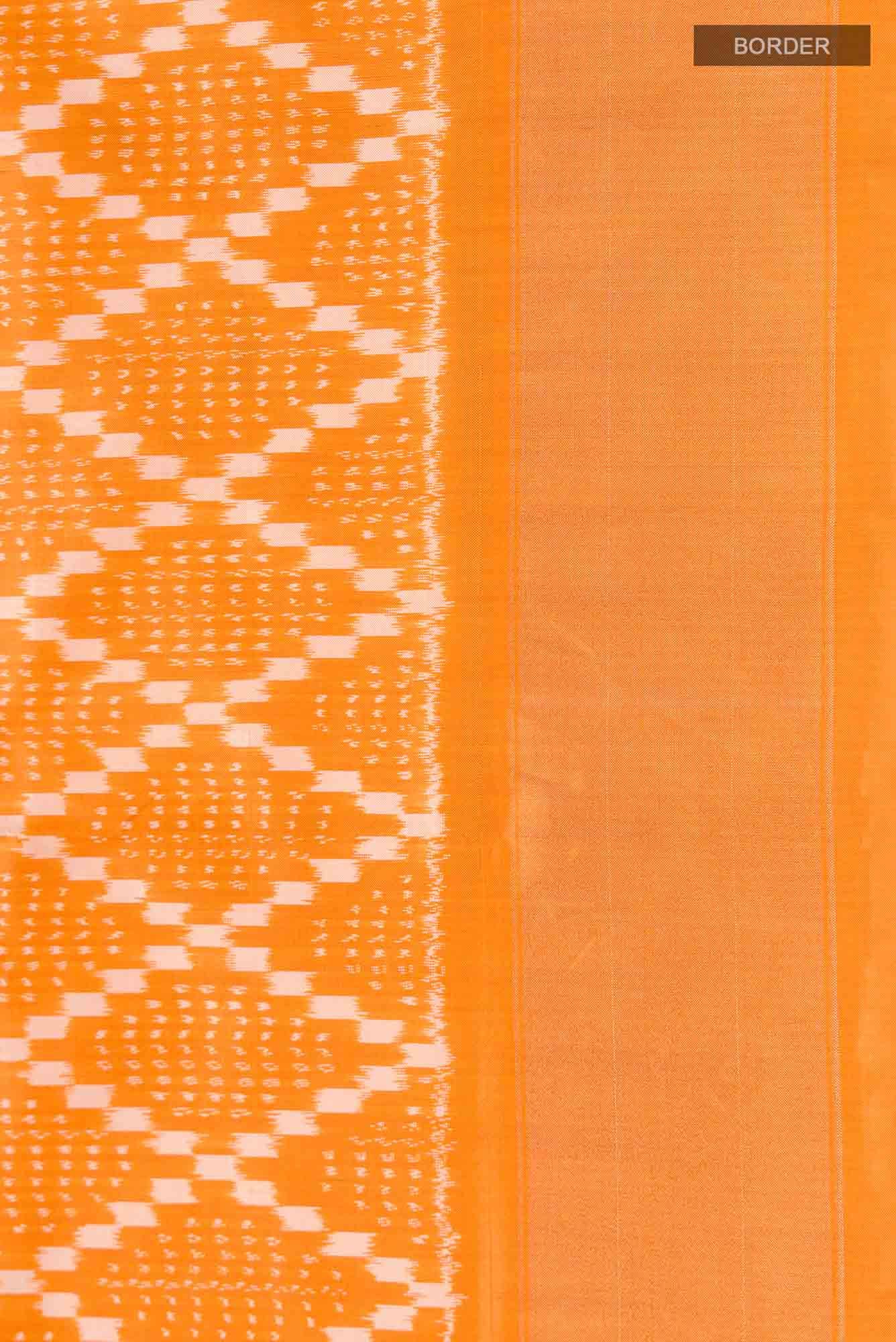 Yellow Pochampally Silk Saree