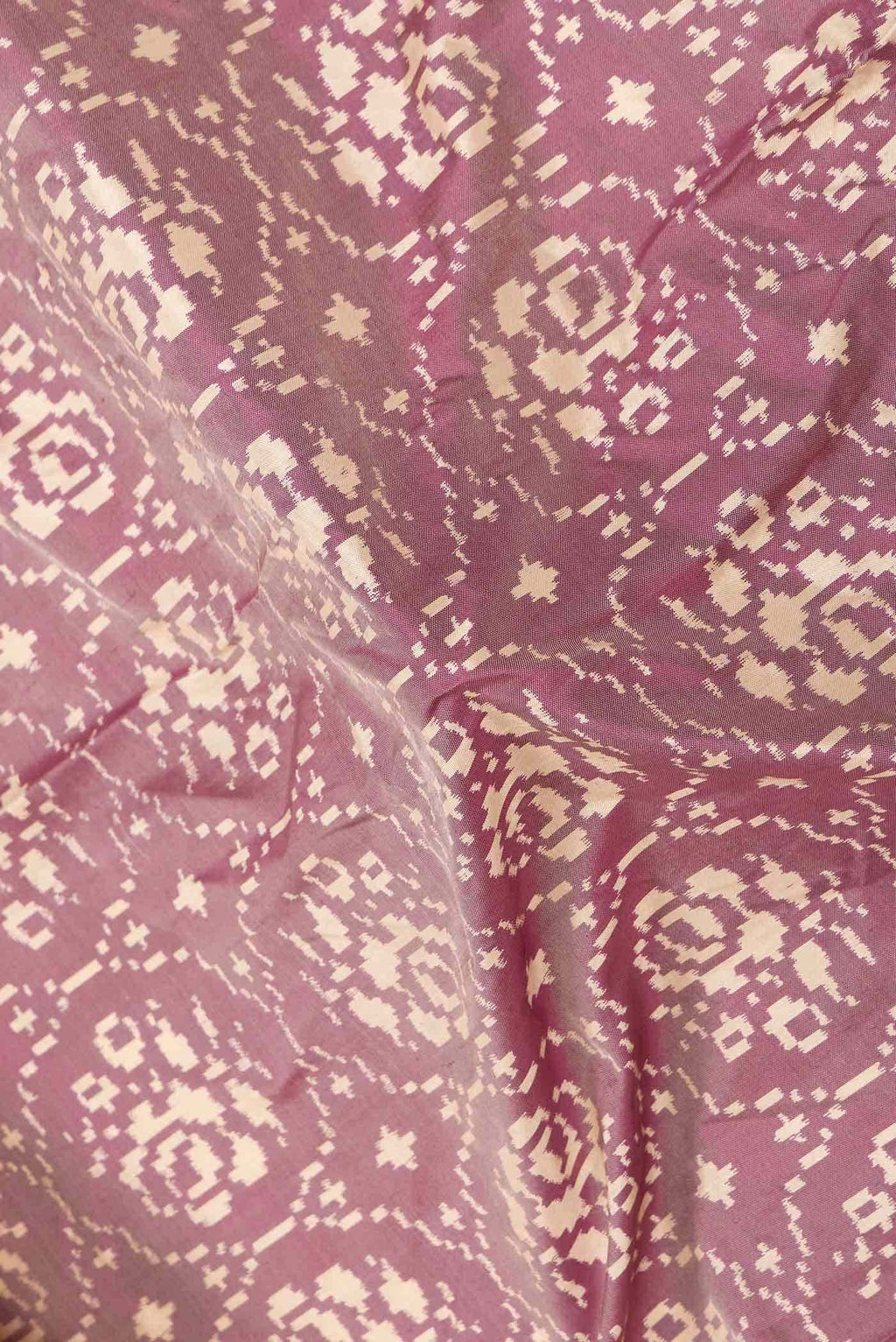 Dark Pink Dual Tone Double Ikat Saree