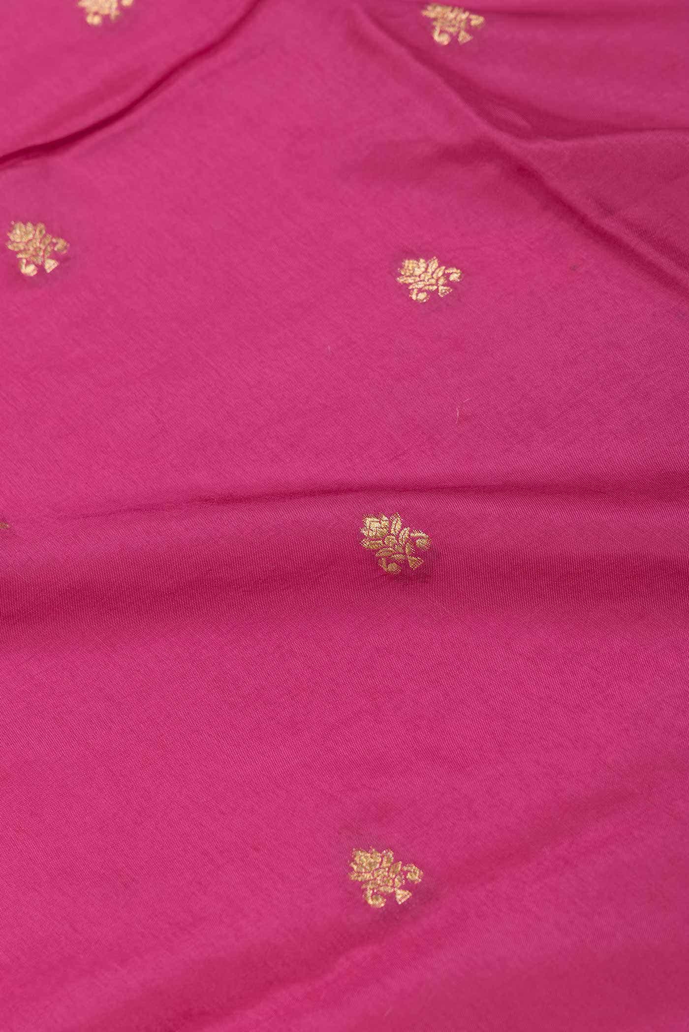 Pink Dual Tone Blended Satin Crepe Saree
