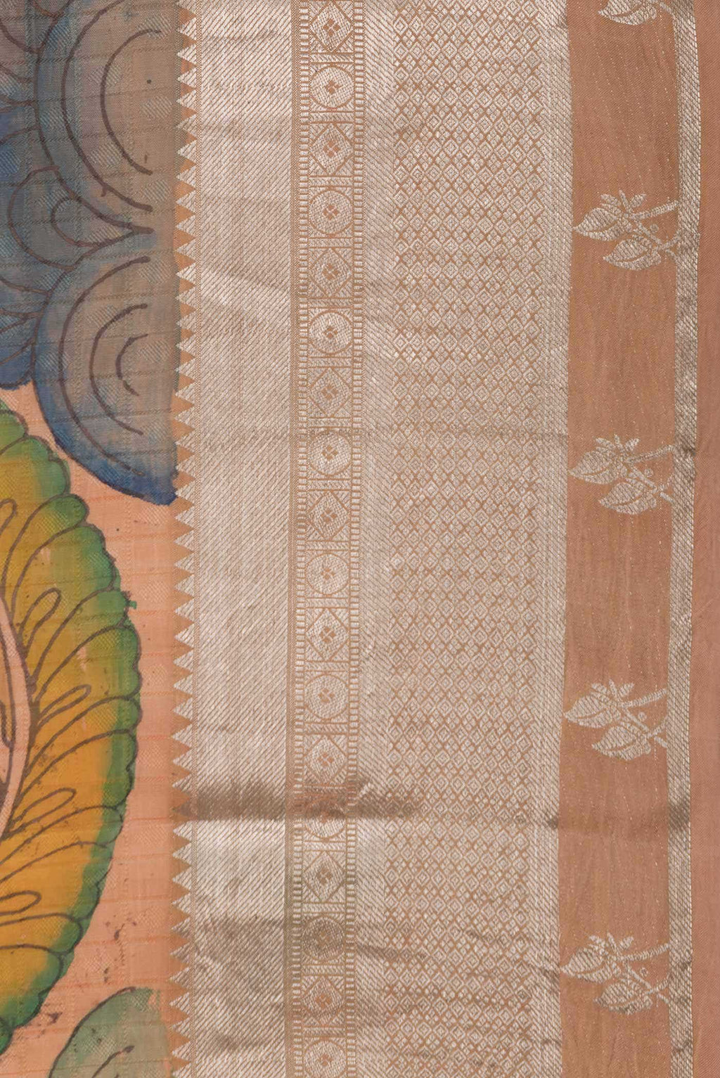 Rose Gold Kanchipuram Silk Saree