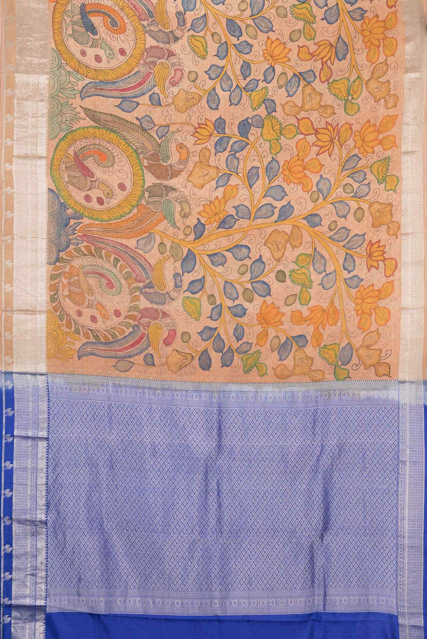 Rose Gold Kanchipuram Silk Saree