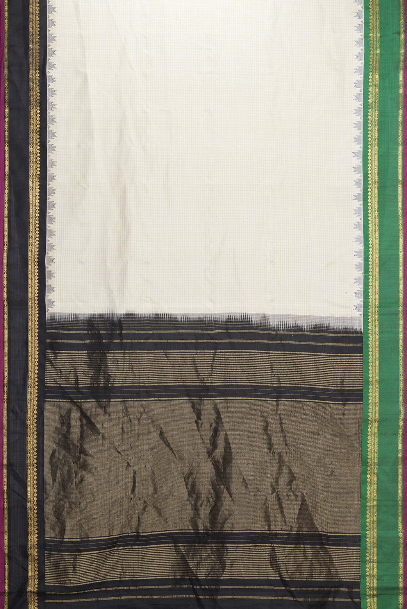 Pista Green Dual Tone Gadwal Silk Saree