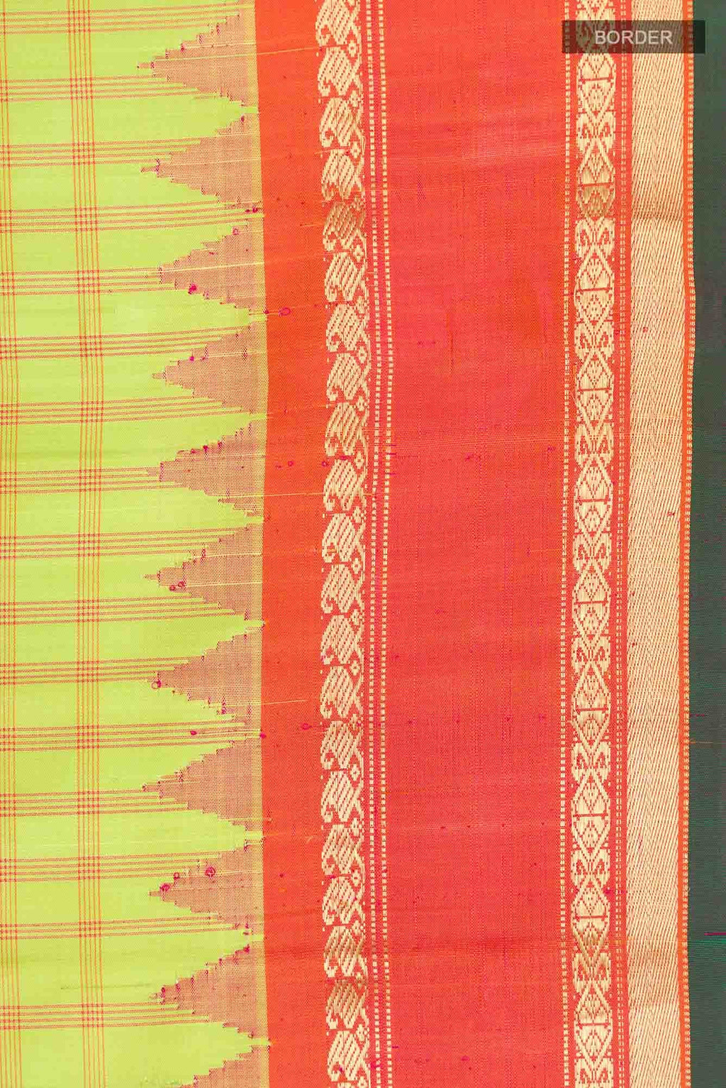 Green Gadwal Silk Saree