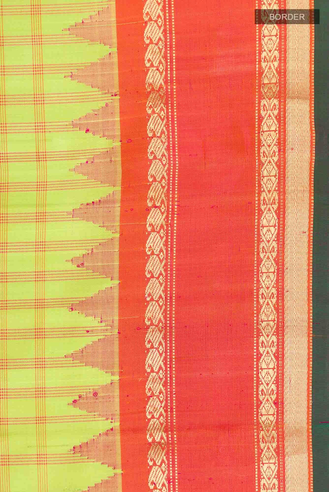 Green Gadwal Silk Saree