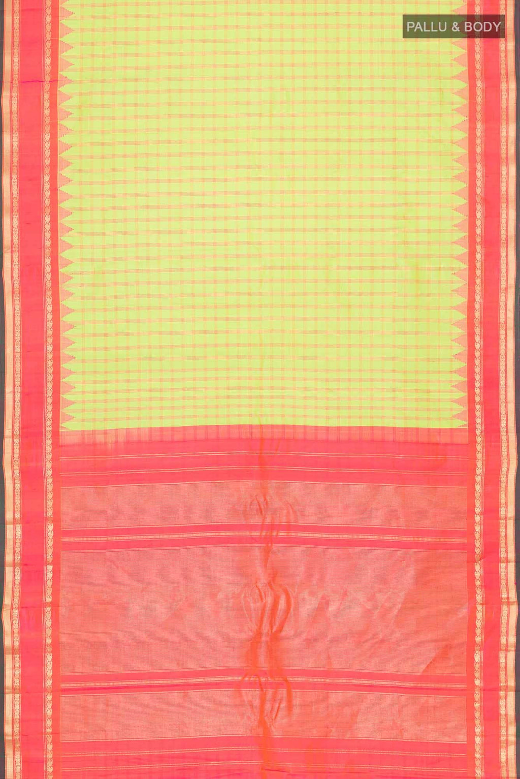 Green Gadwal Silk Saree