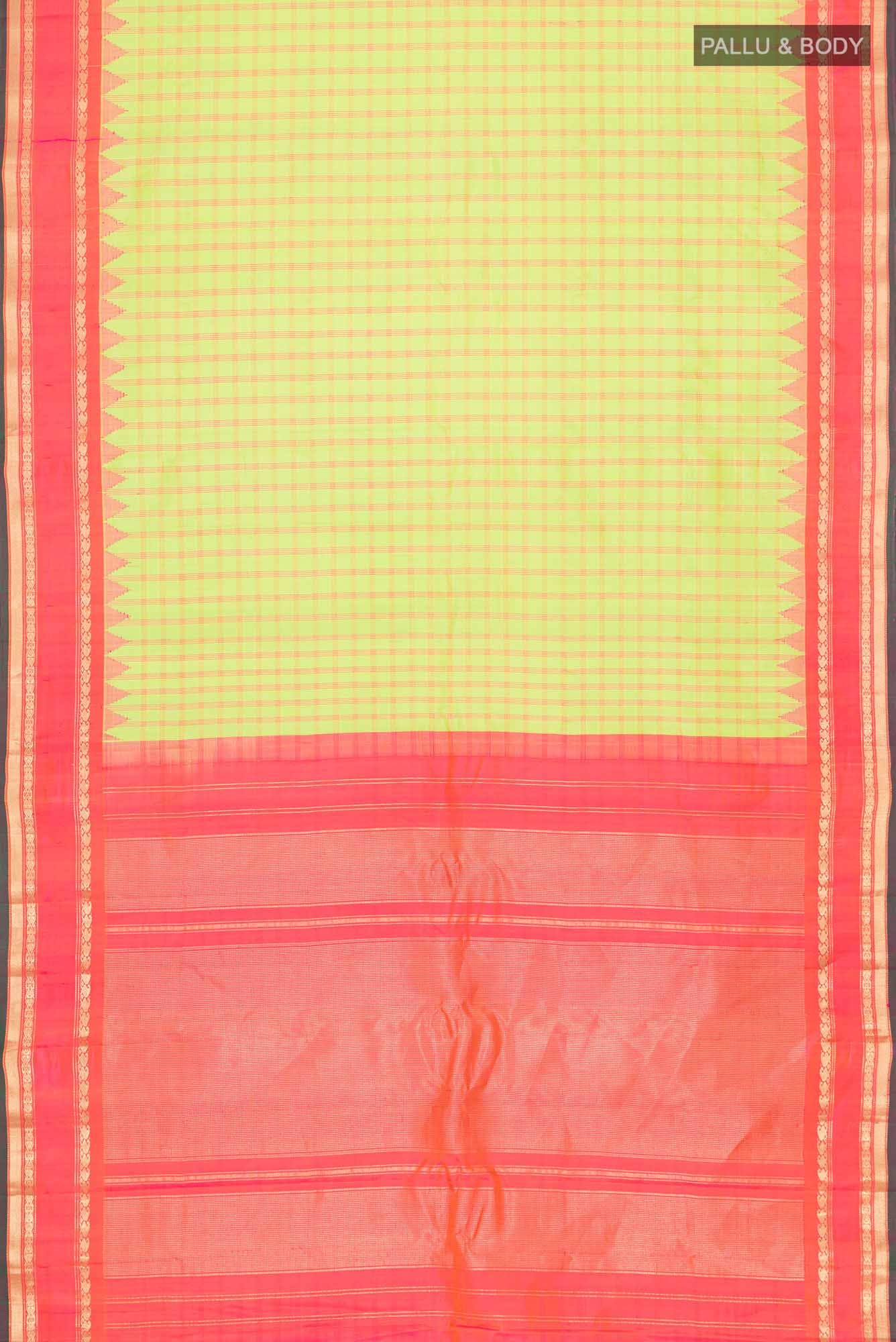 Green Gadwal Silk Saree