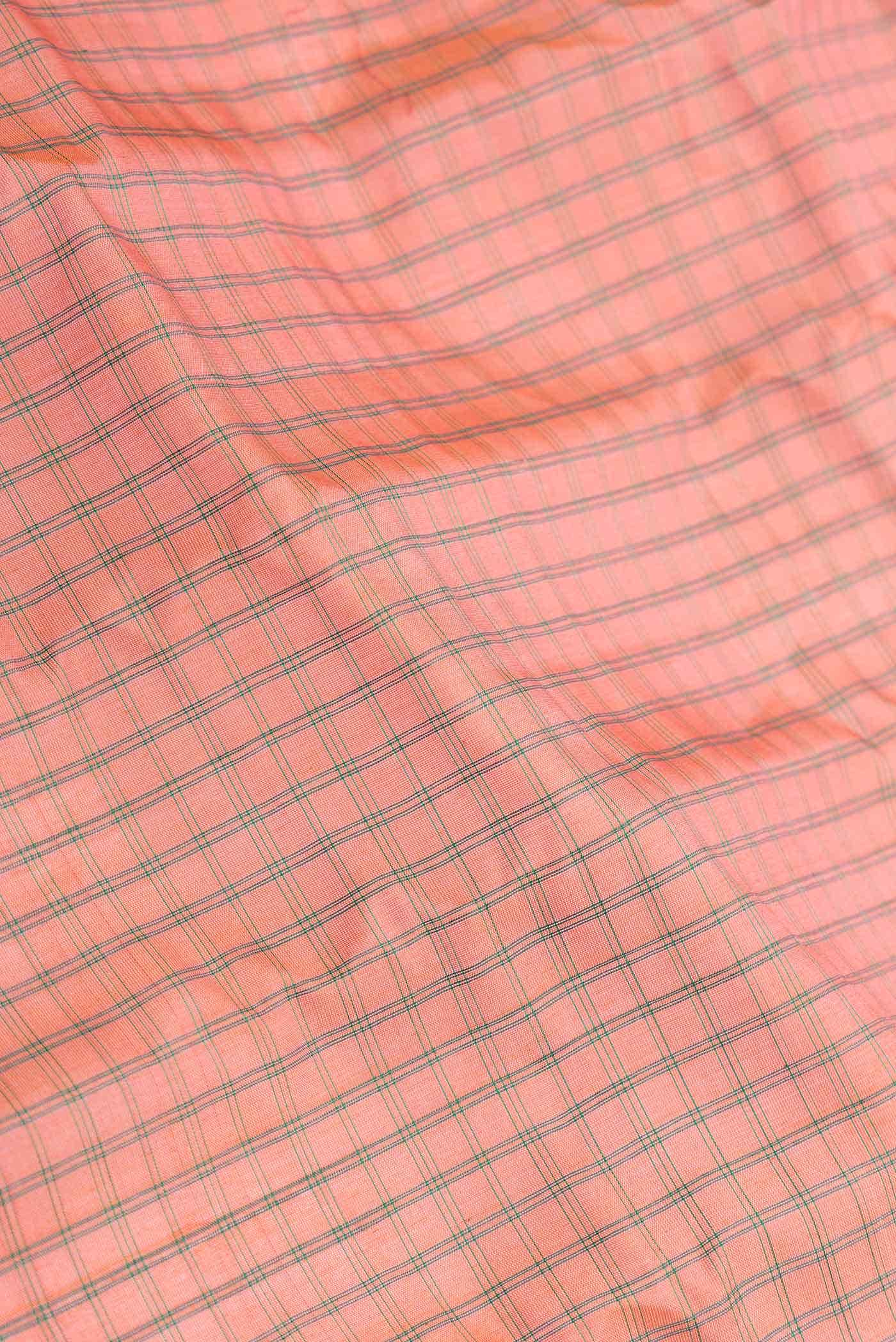 Orange Dual Tone Gadwal cotton Saree