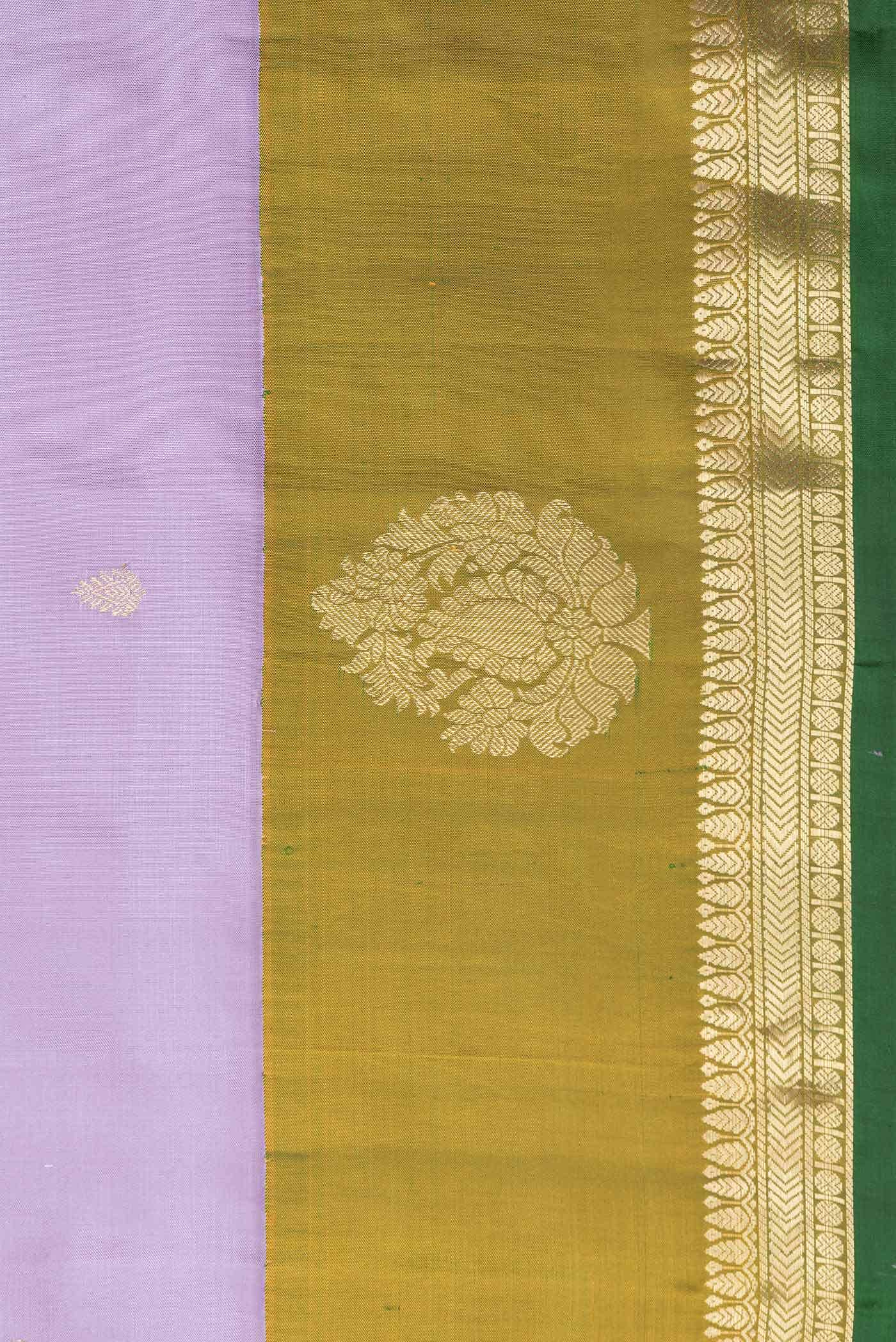 Lavender Dual Tone Gadwal Silk Saree