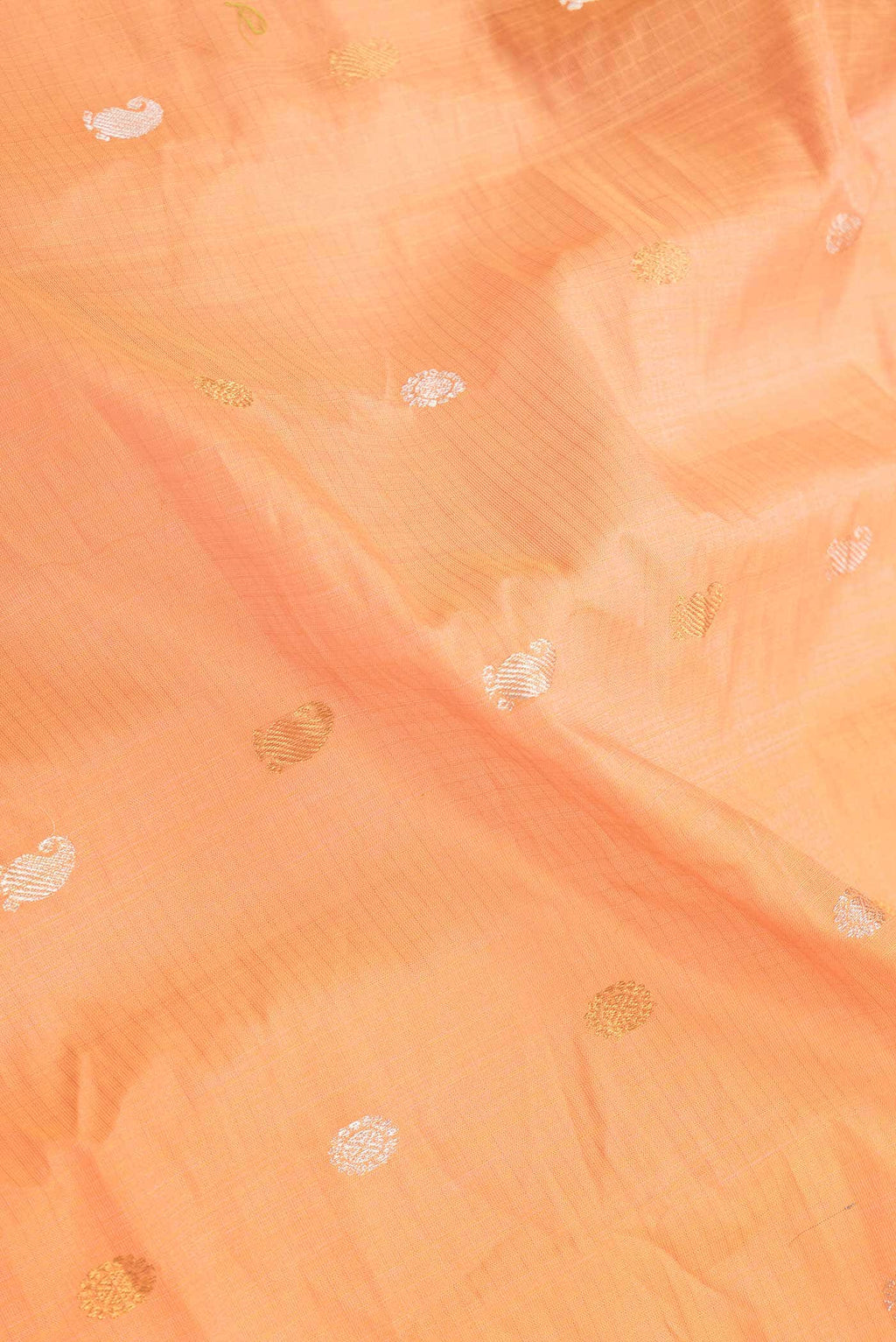 Orange Dual Tone Gadwal cotton Saree