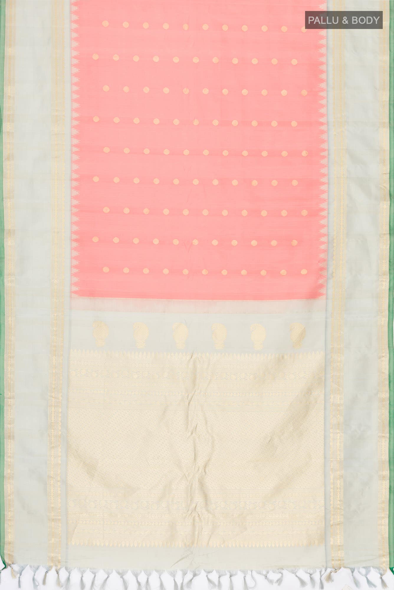 Pink Gadwal Silk Saree