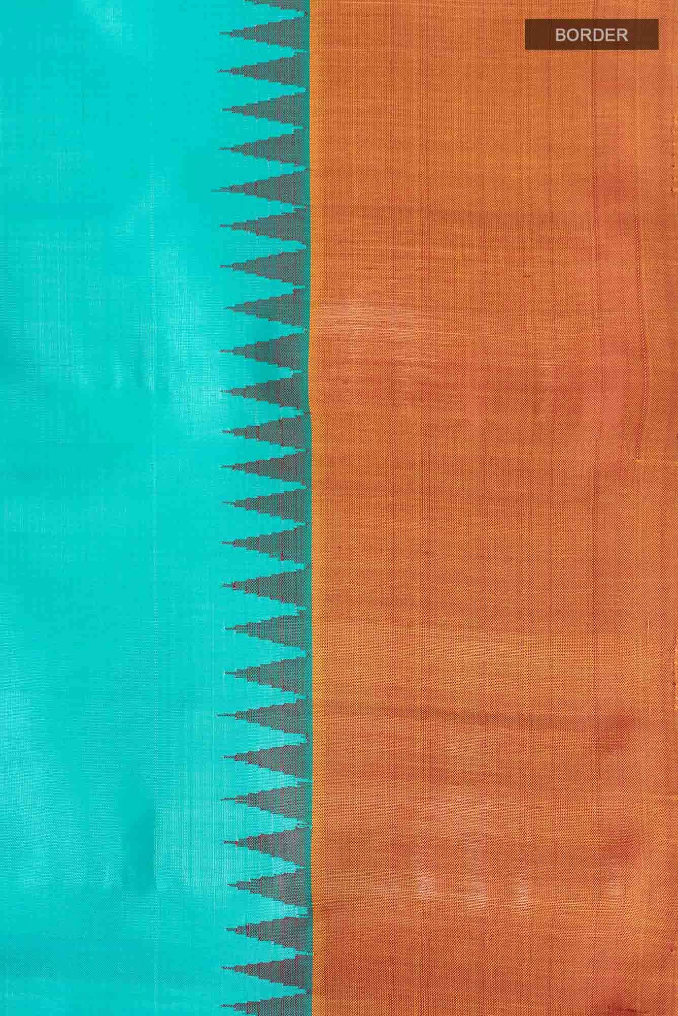 Blue Gadwal Silk Saree