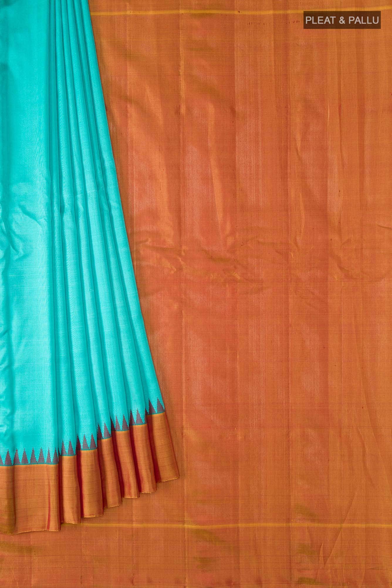 Blue Gadwal Silk Saree