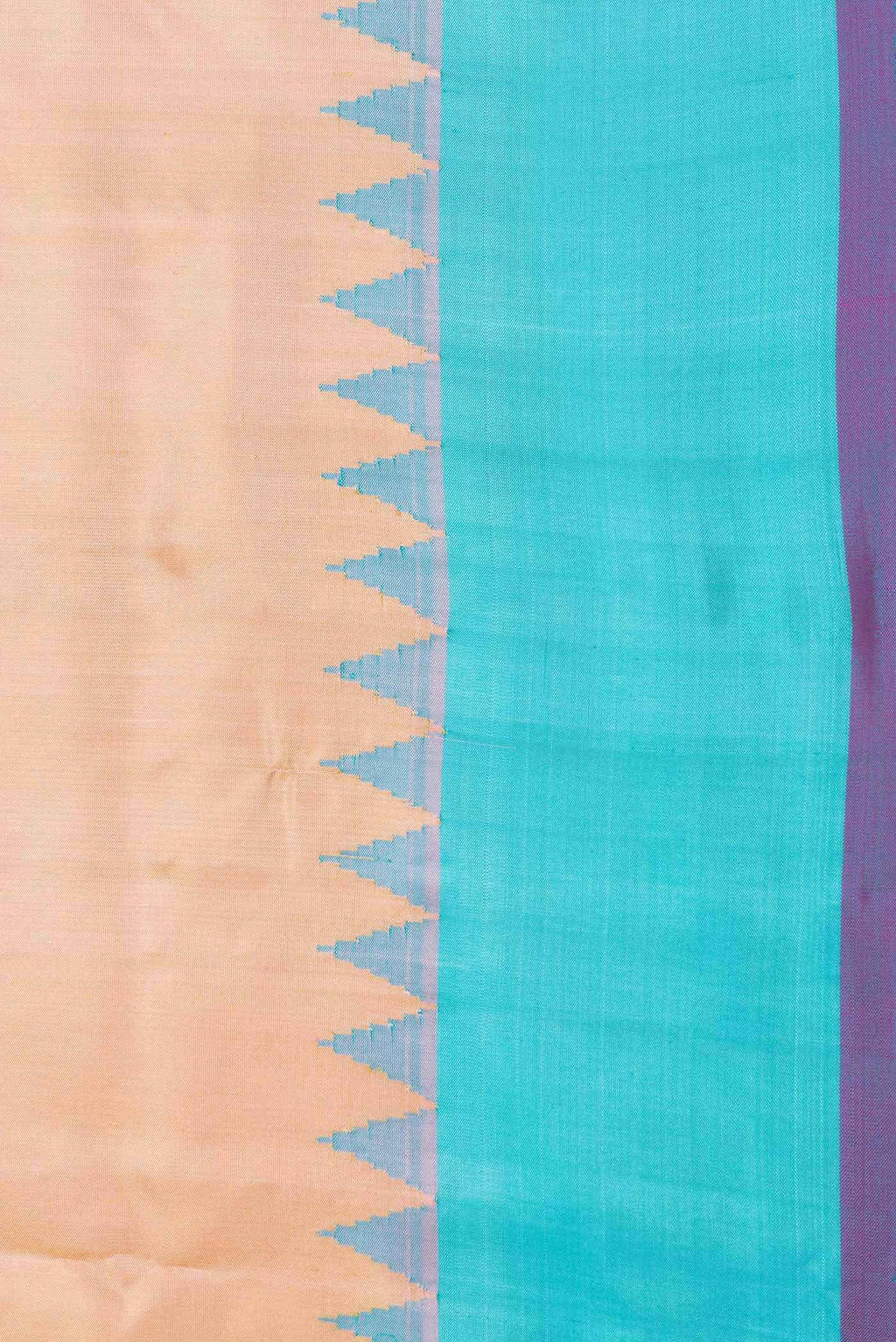 Sandal Dual Tone Gadwal Silk Saree