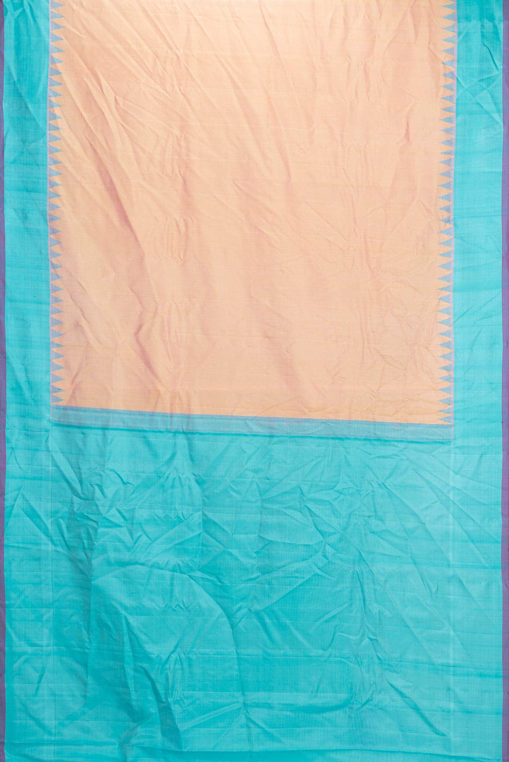 Sandal Dual Tone Gadwal Silk Saree
